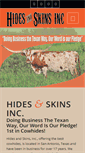 Mobile Screenshot of hidesandskinsinc.com